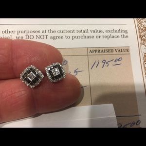 Kay Jewelry black & White Diamond set